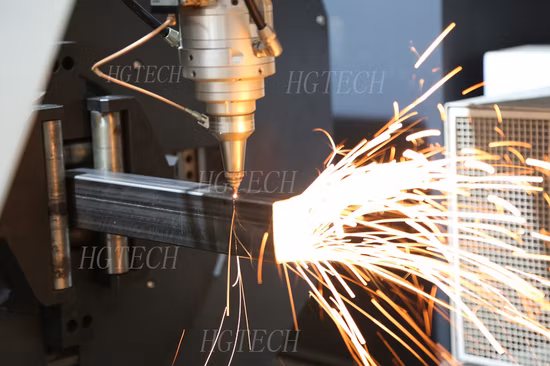 Équipement automatique de machine de découpe laser CNC de canal d'angle de tube de tuyau de la charge 3kw